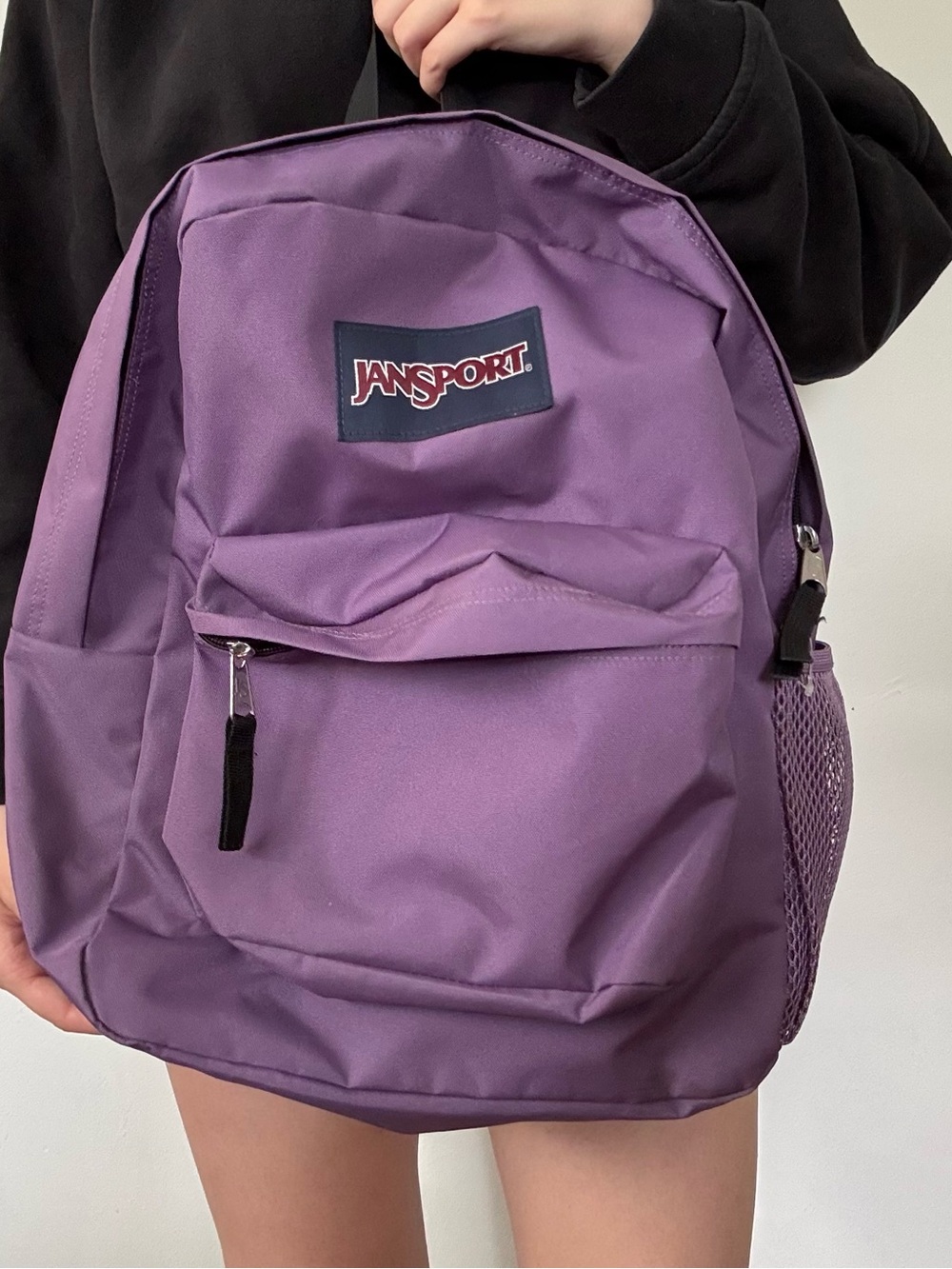 Jansport Purple Everyday Backpack with Front Pocket